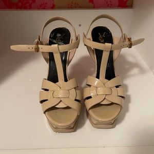 YSL Tribute Nude 105 heels Size 36.5